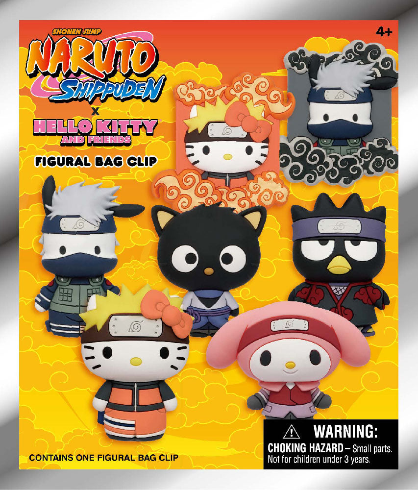 Naruto x Hello Kitty - 3D Foam Bag Clip